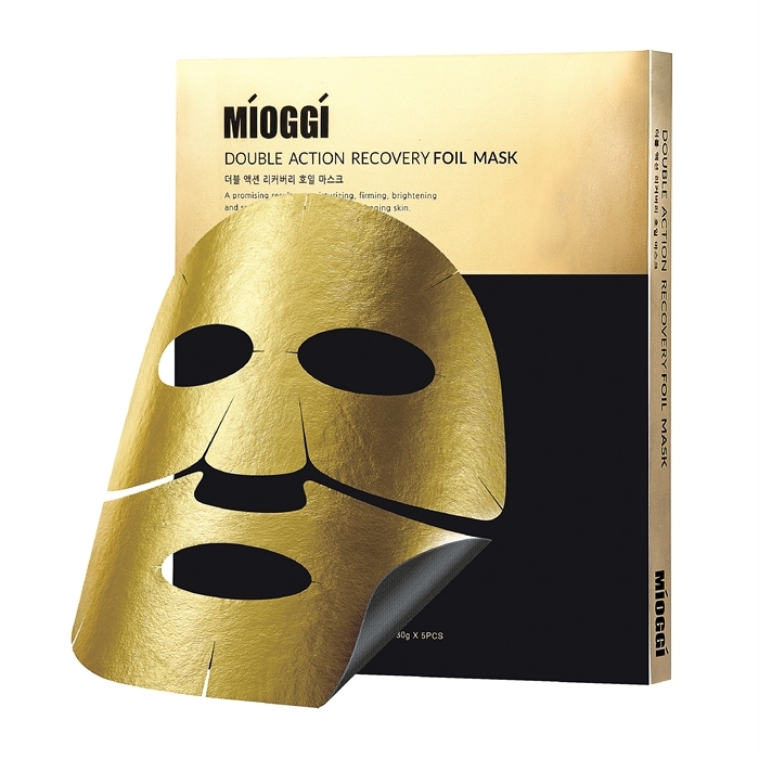 【0603香港直播】MIOGGI L060357 金箔活炭雙效修復面膜 (5片裝)