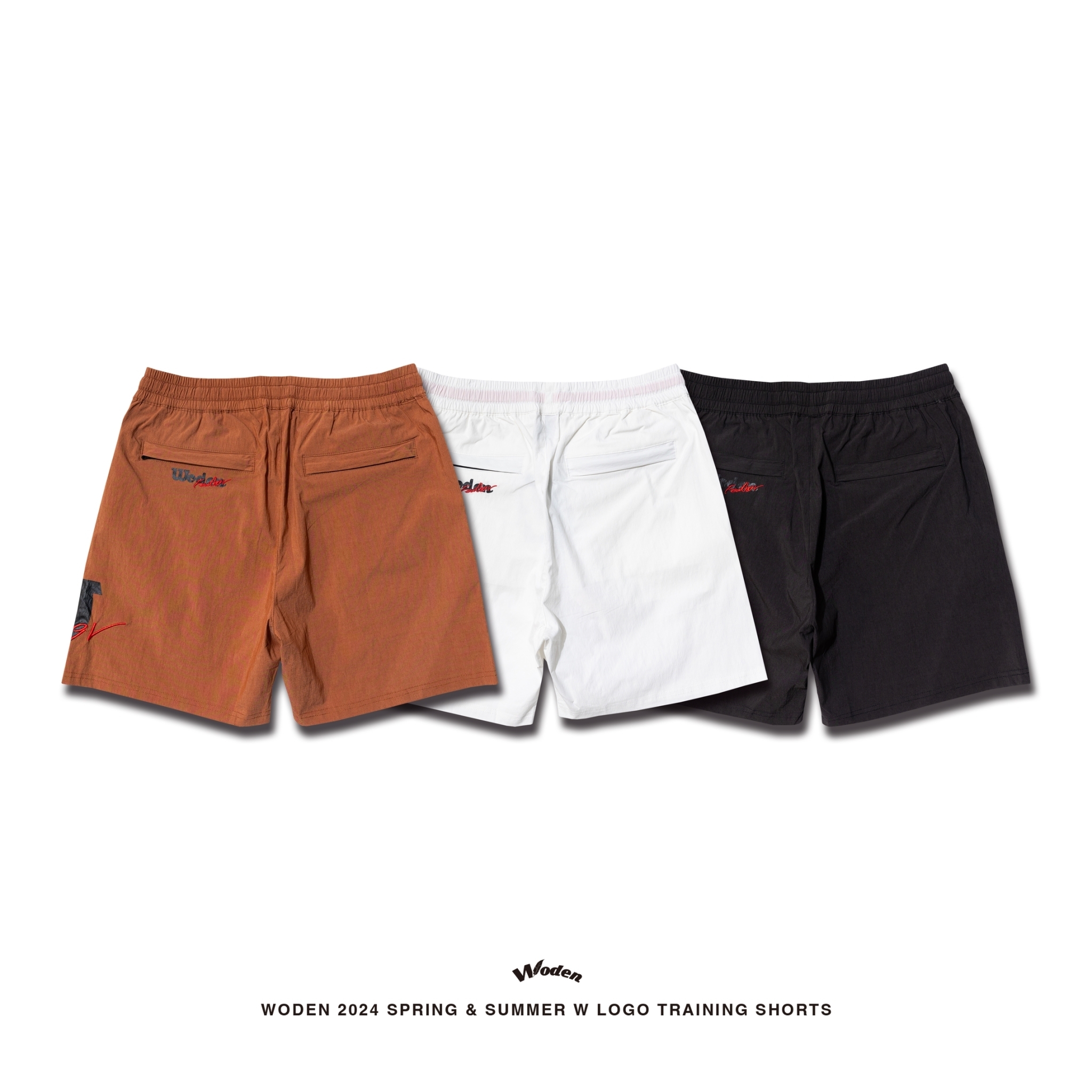 WODEN 2024 Spring & Summer 033 W LOGO Training Shorts