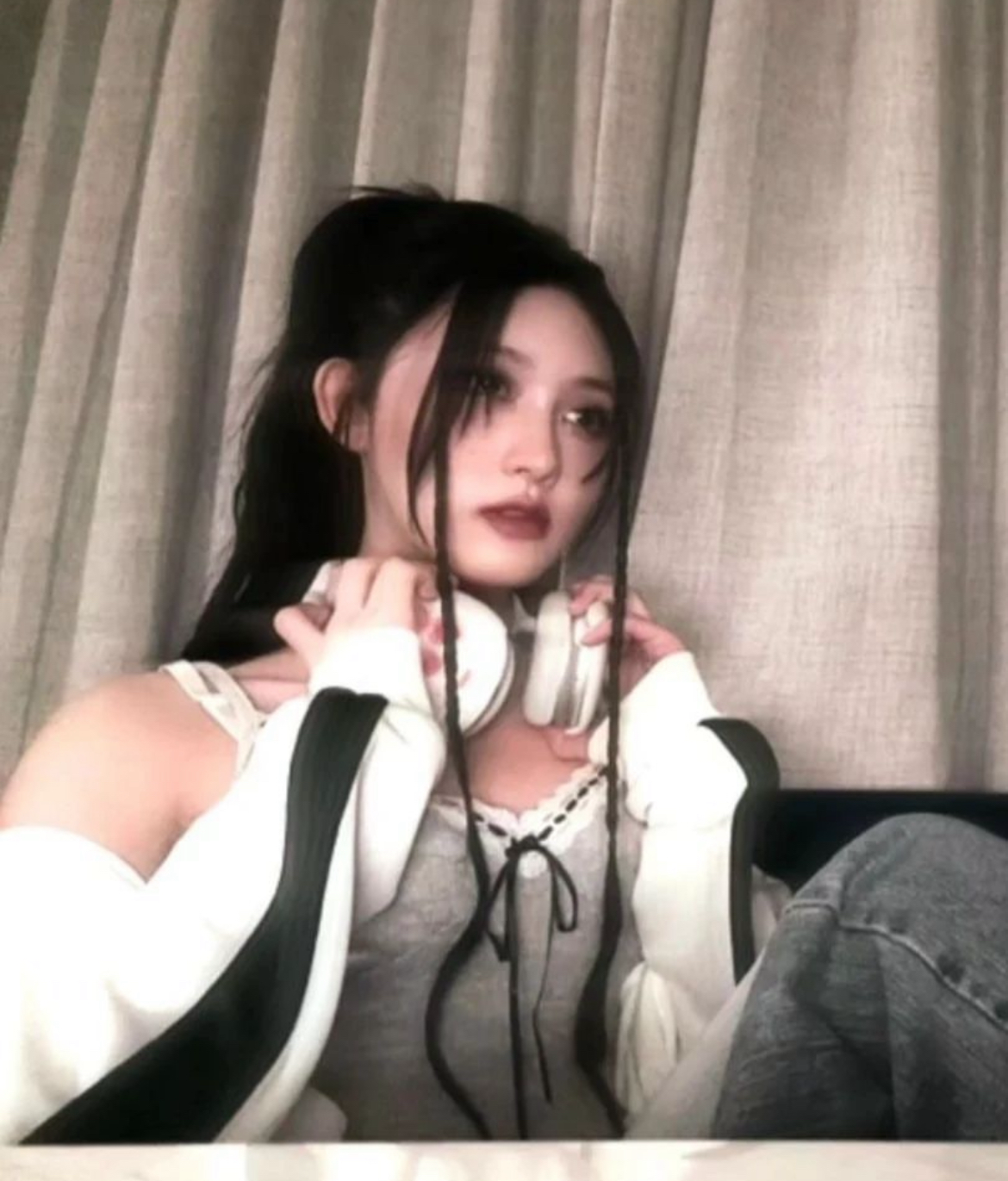 KR ALL NIGHT RIBBONS SLEEVELESS (4 COLORS) [IVE GAEUL同款]