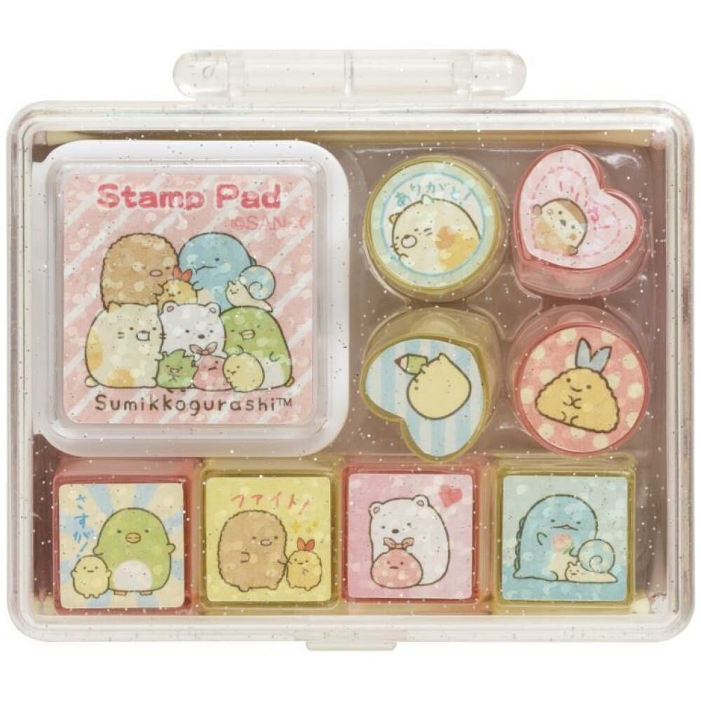 [文儀用品] 角落小夥伴 印章組附紅色印泥(S)