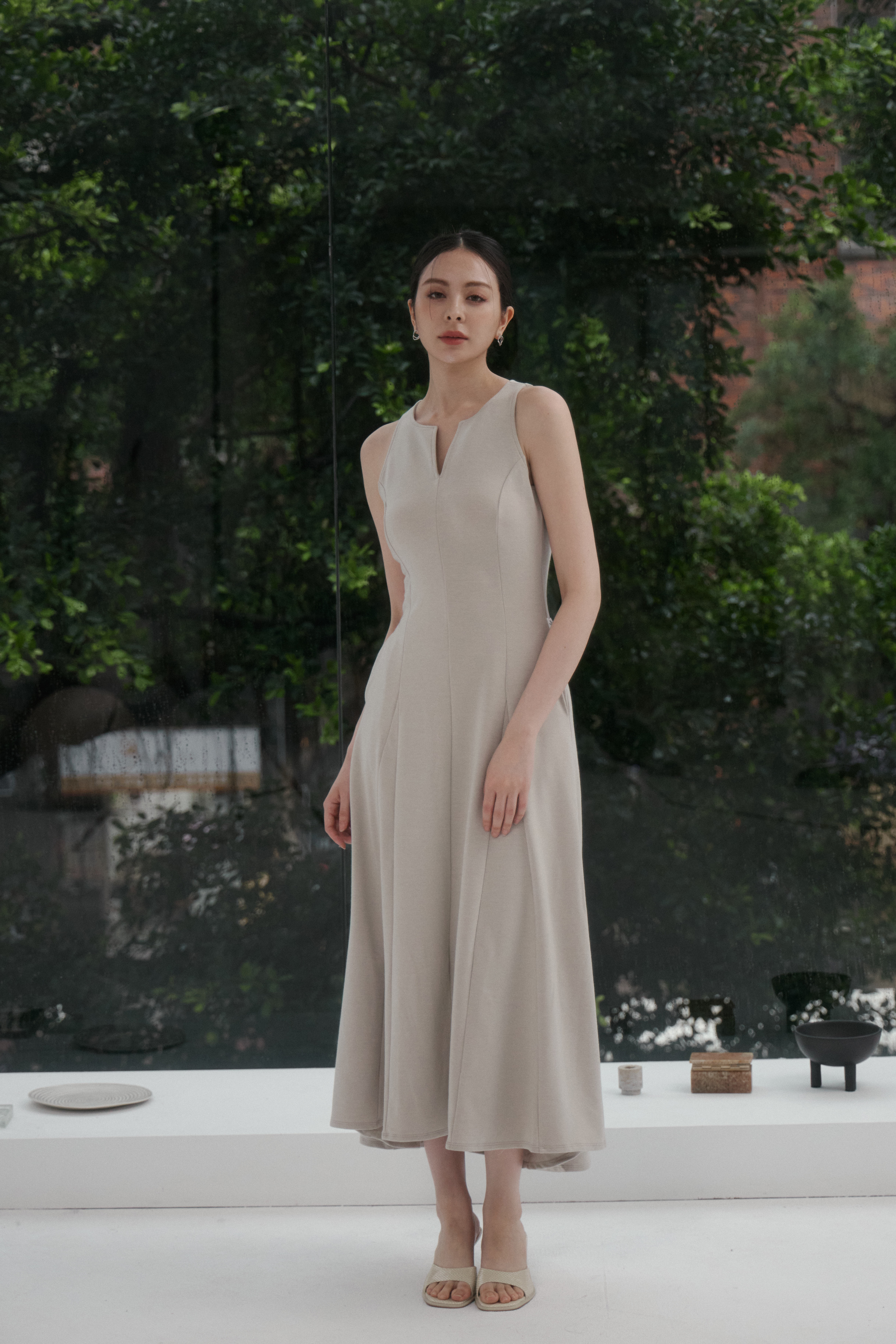 法式份量感BRA TOP長洋- 卡其