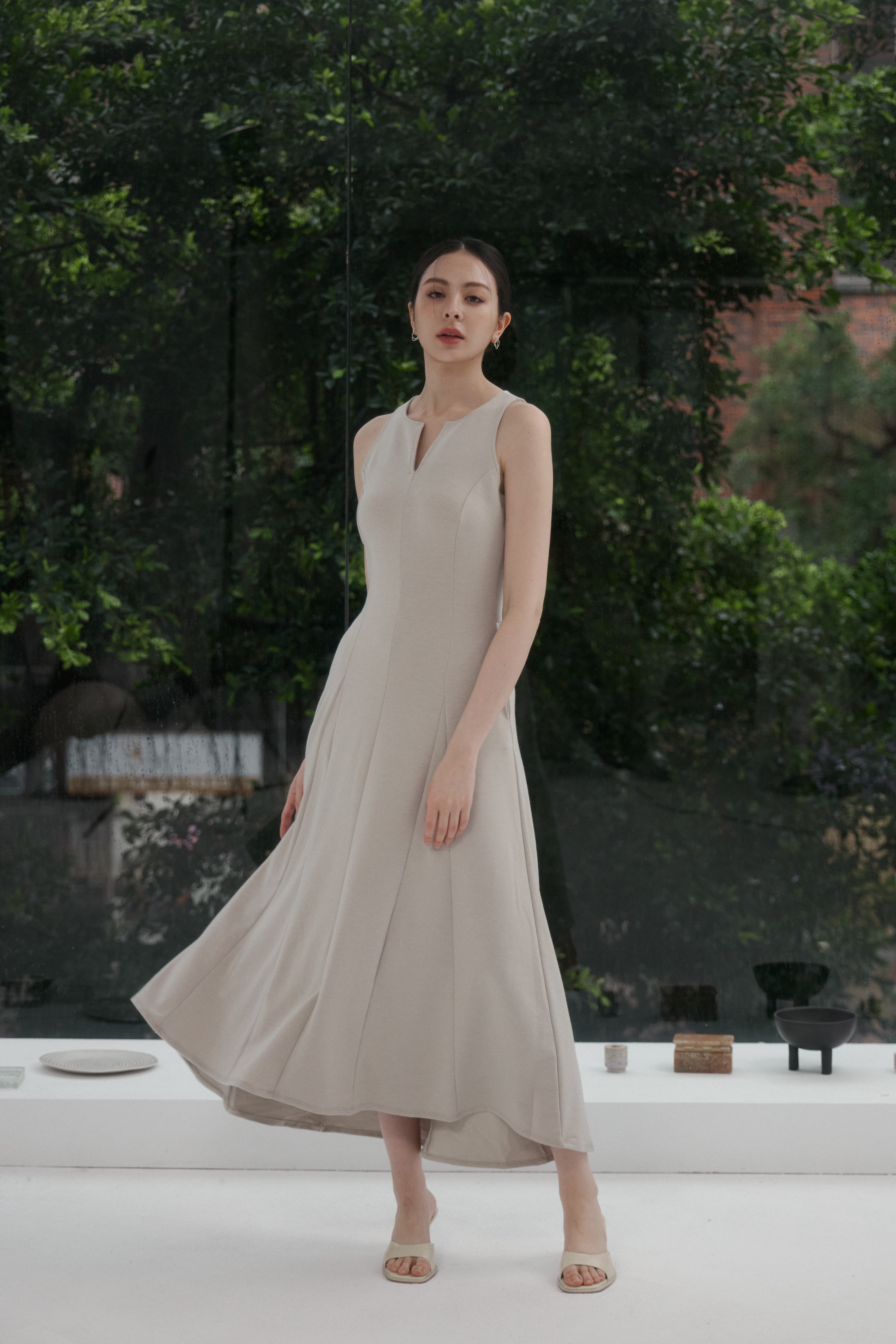 法式份量感BRA TOP長洋- 卡其