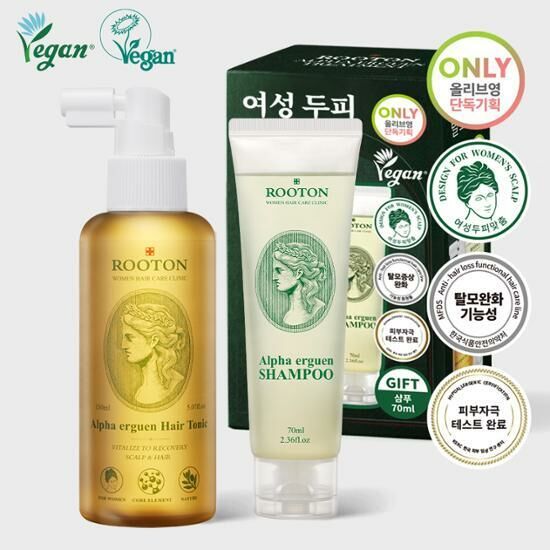 《現貨》ROOTON Alpha Erguen Hair Tonic 150mL +70ml shampoo