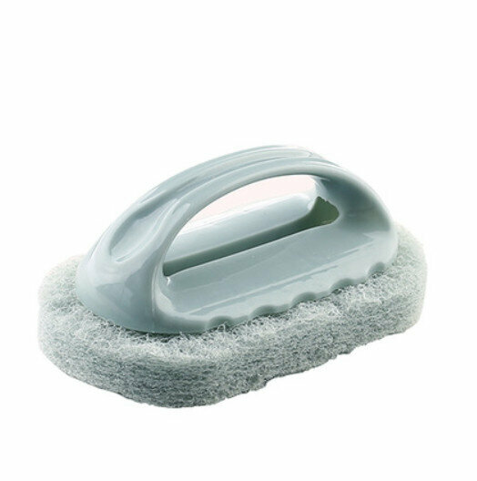【Nordic Blue】Nordic style sponge with handle to wipe bathroom bathtub tile brush kitchen cleaning and decontamination cleaning brush 