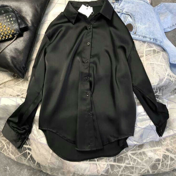 激抵襯衫女裝長袖早春（氣質黑【S_L碼】（下單後聯繫客服確認發貨尺碼）