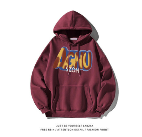 熱賣連帽衛衣【M-3XL】【酒紅色】(下單後聯絡客服確認發貨尺碼) 