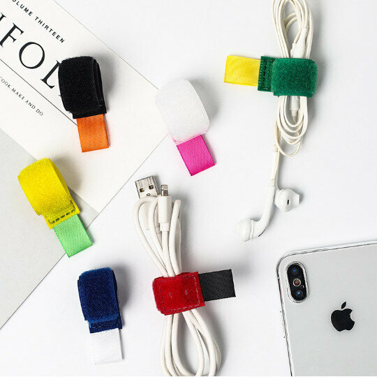 【6 pieces】Color Velcro Strap [Color Random]