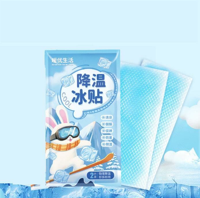 爆款【1袋裝】降溫降熱冰貼（薄荷味 1袋/2片）
