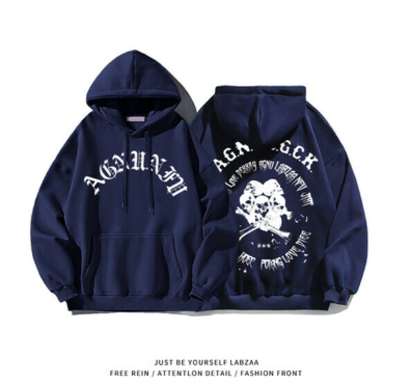 新款連帽衛衣【M-3XL】【藏藍色】(下單後聯絡客服確認發貨尺碼) 