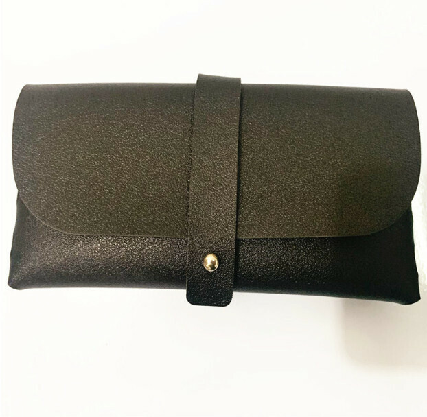 Sunglasses Folding Fashion Myopia Vintage Glasses Case (Fashion Strap Glasses Case Black)