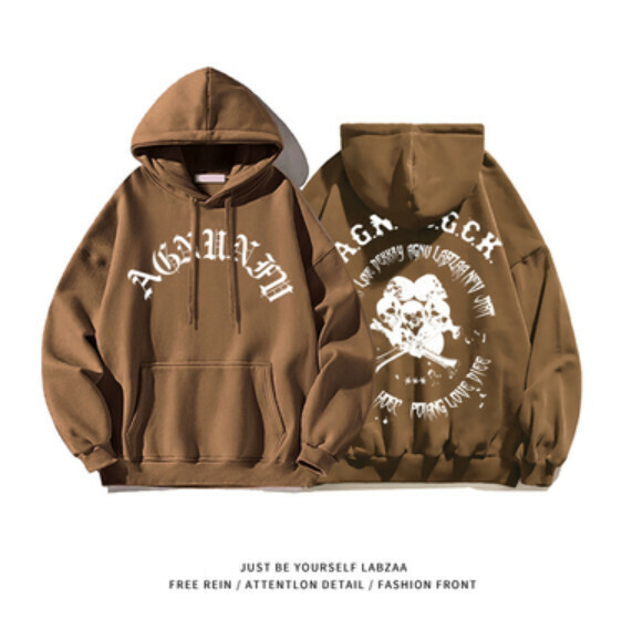 新款連帽衛衣【M-3XL】【棕色】(下單後聯絡客服確認發貨尺碼) 