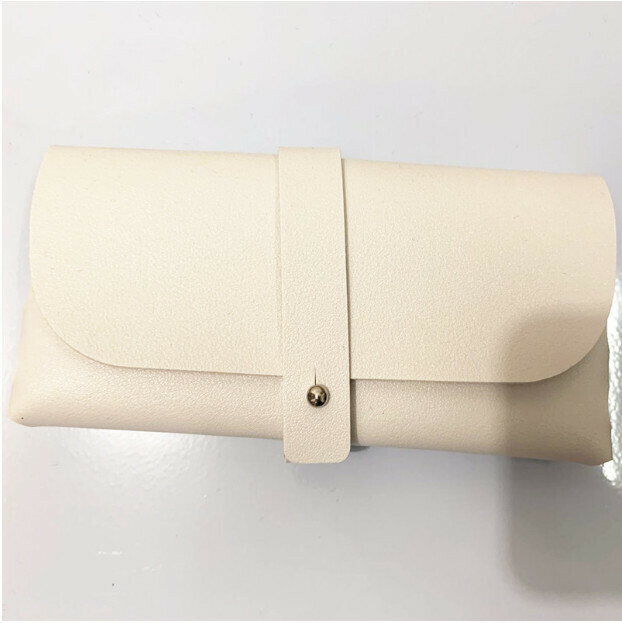 Sunglasses Folding Fashion Myopia Vintage Glasses Case (Fashion Strap Glasses Case White)