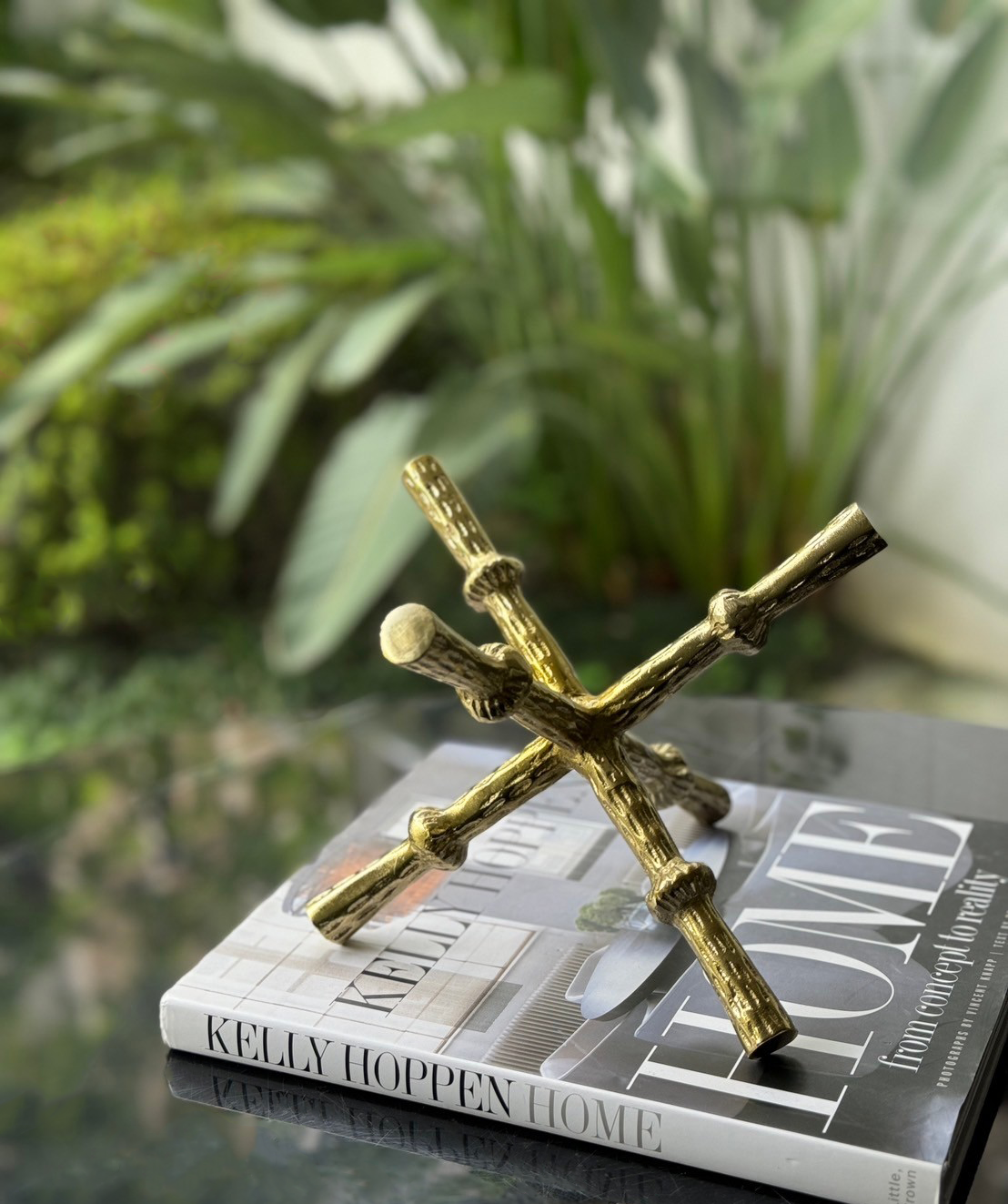 竹節交疊金棒擺飾