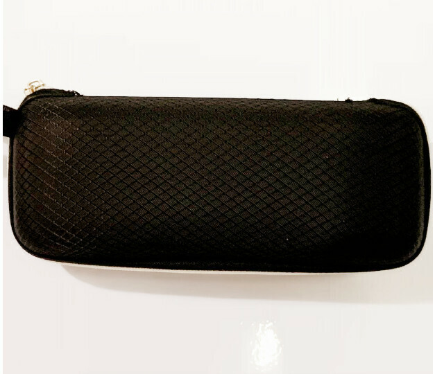 Zippered glasses case (black diamond-shaped ancient square)
