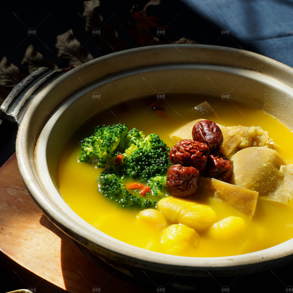 黃金板栗素雞湯(蛋奶素) - 3-4人份