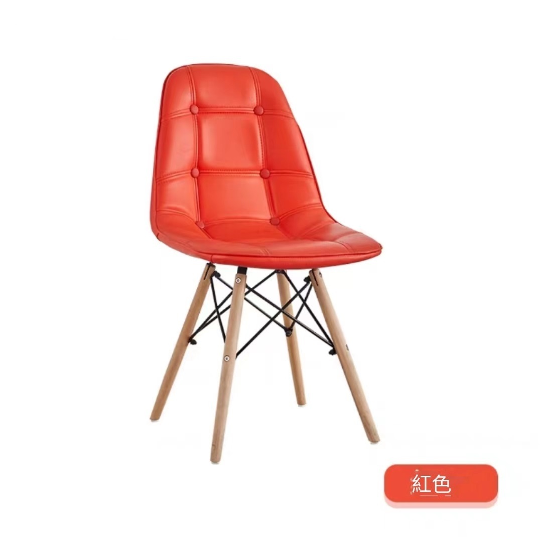 Hot model [Special Offer] Backrest Dining Chair, Office Chair, Children's Study Stool, Conference Stool (Red) (Small defects on display, please do not take pictures if you mind) (H)