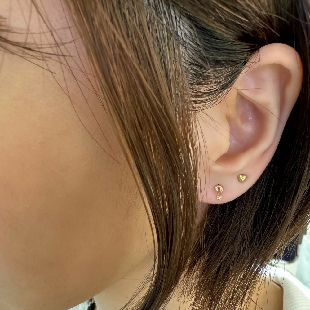 【me.luxe】K10彎彎2分鑽石耳環