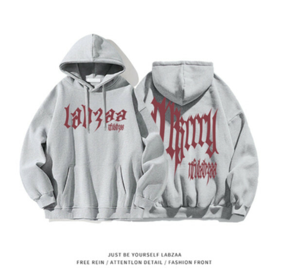 熱推連帽衛衣【M-3XL】【淺灰色】(下單後聯絡客服確認發貨尺碼) 