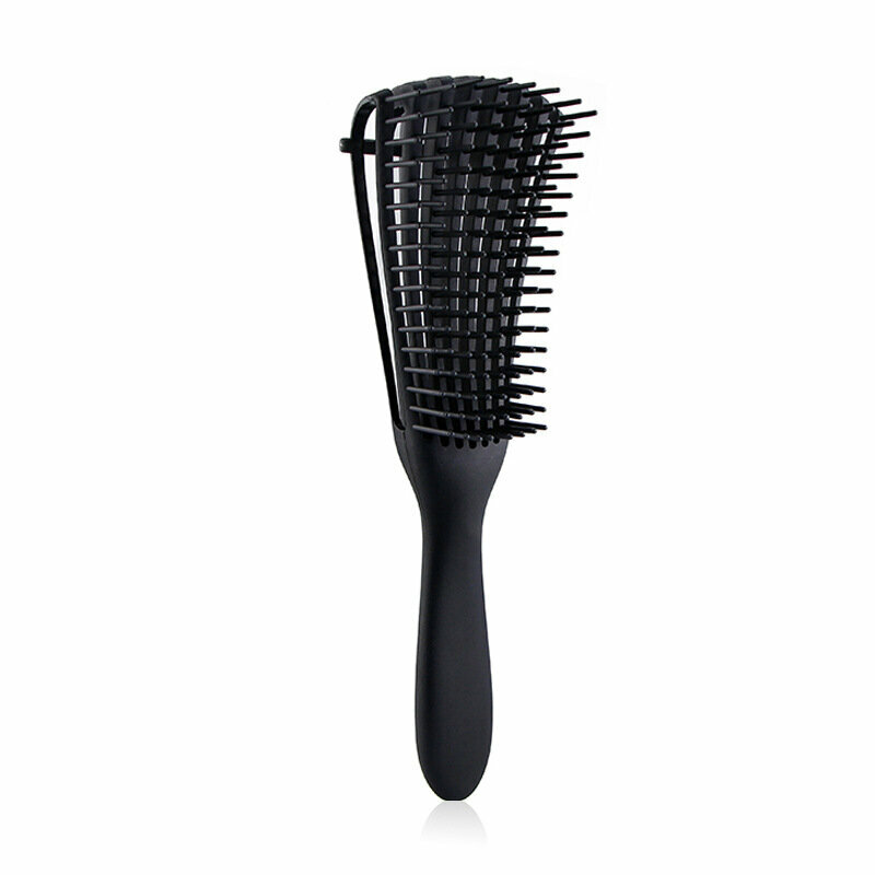 Smooth and detangling comb (small black eight-prong comb)
