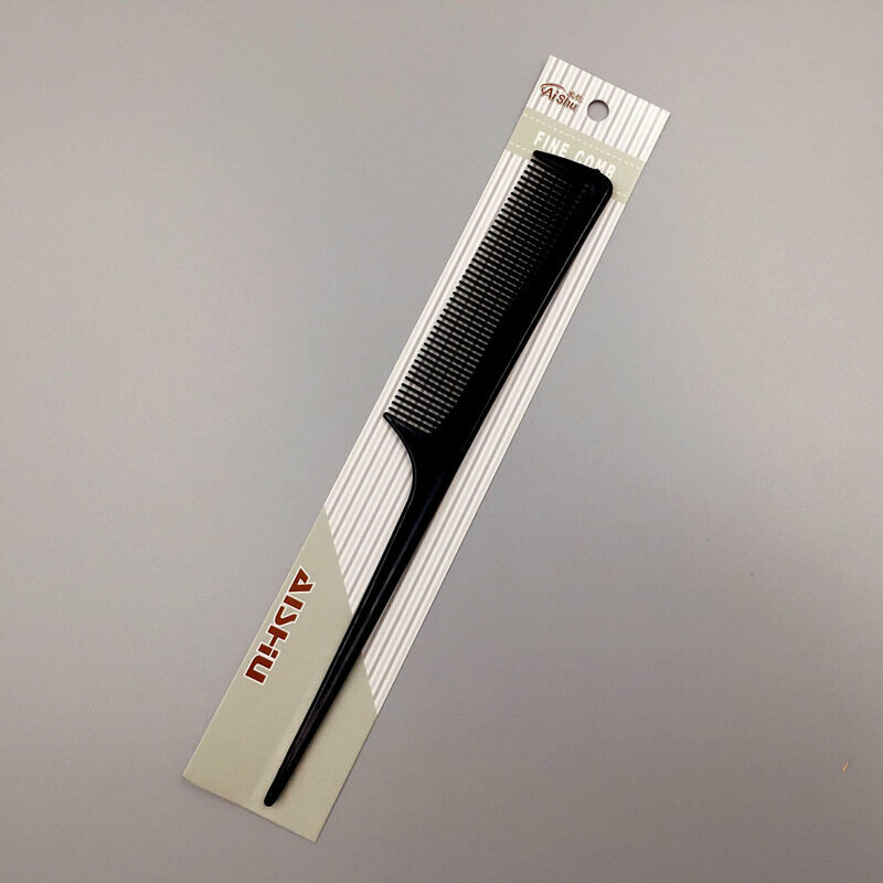 【1 BLACK HAIR】STRAIGHT HAIR COMB WITH SHARP TAIL 22CM
