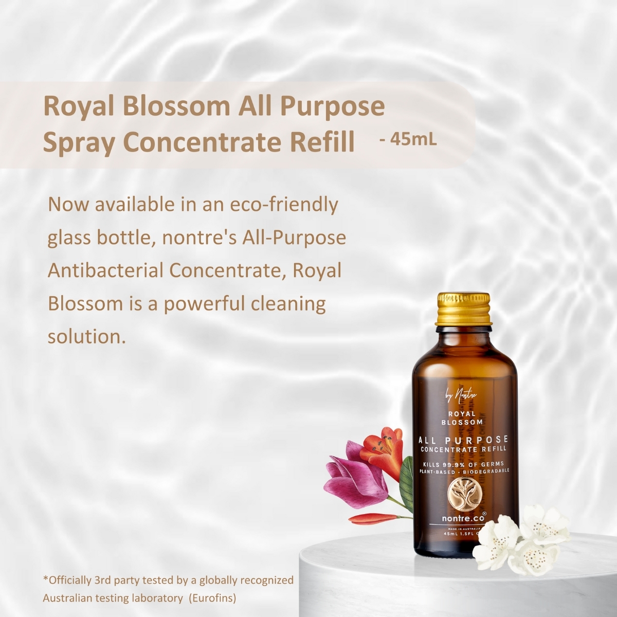 Nontre - 多功能噴霧濃縮補充裝 皇家花香, 45 毫升