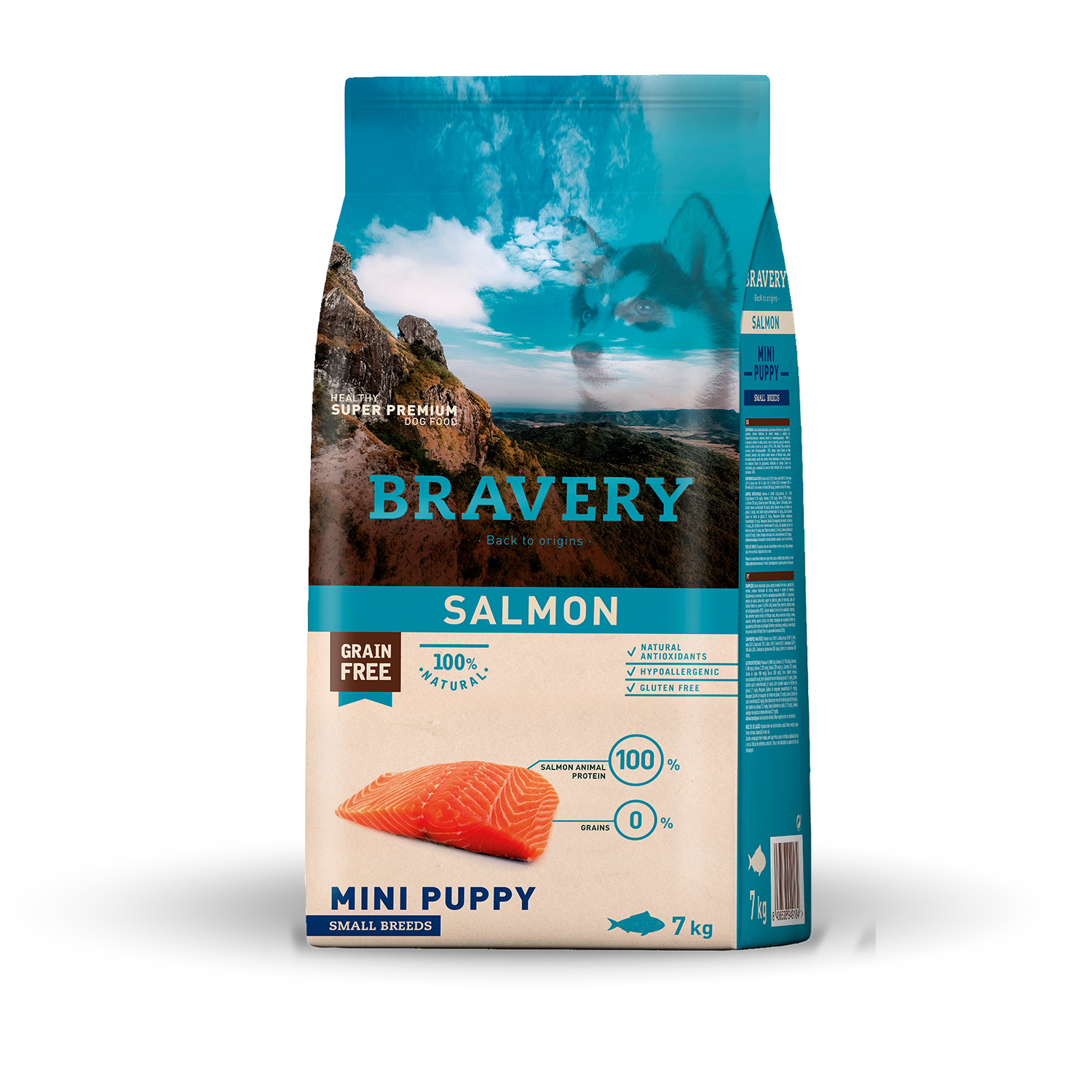 【西班牙 Bravery】總代理-焙菲力 健康食糧 (小幼犬) 鮭魚