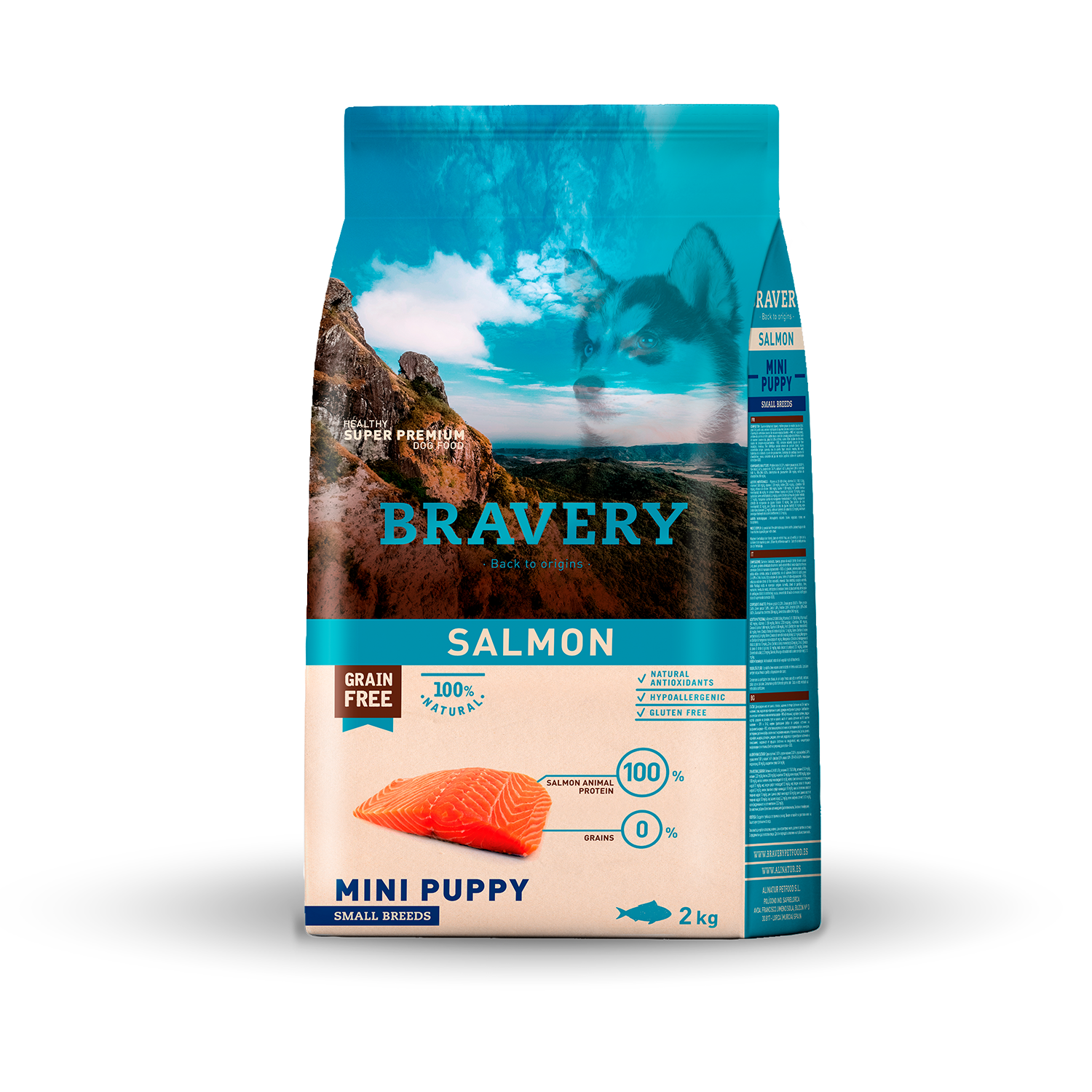 【西班牙 Bravery】總代理-焙菲力 健康食糧 (小幼犬) 鮭魚