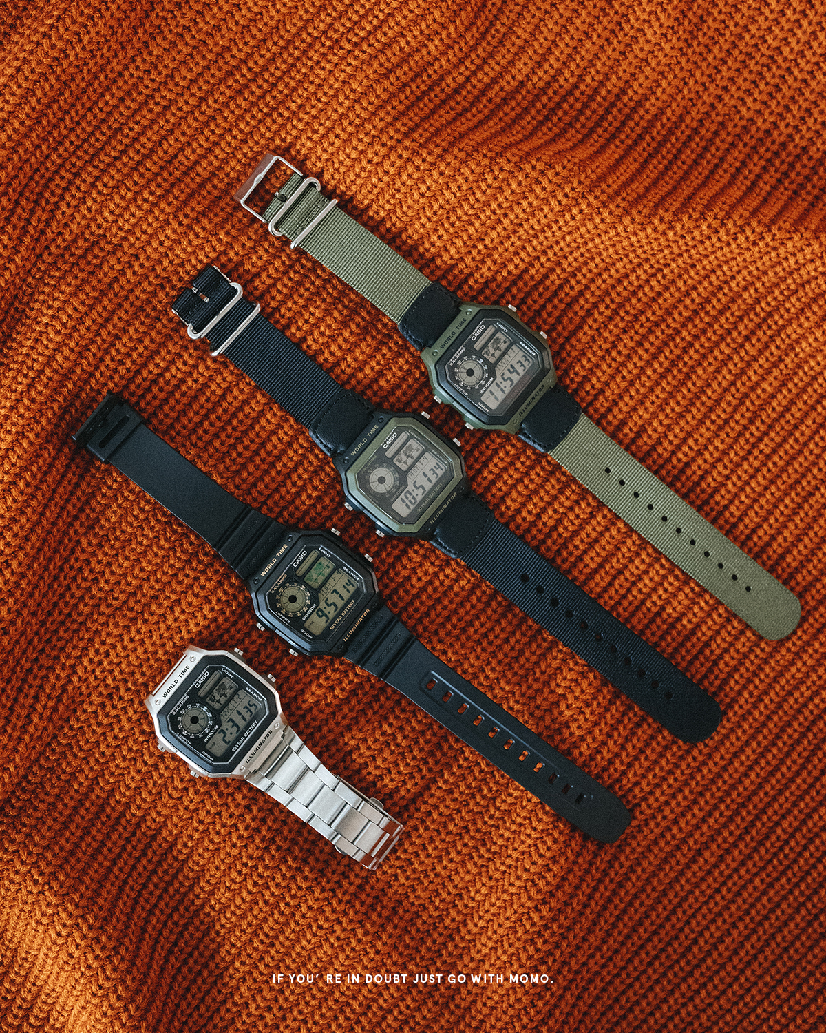 Casio 經典款 世界地圖錶 四款