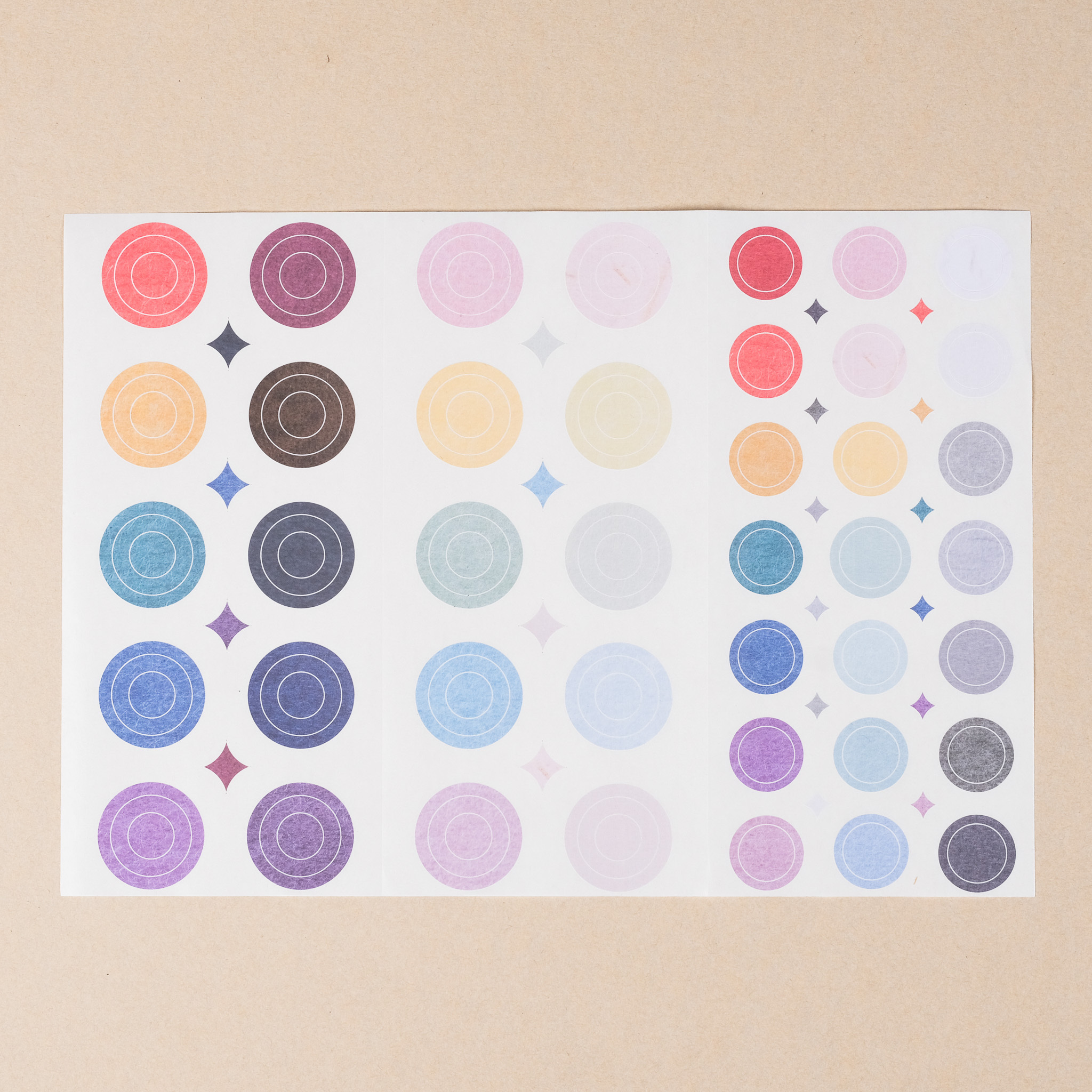 模造同心圓貼｜一分之一工作室 臺灣