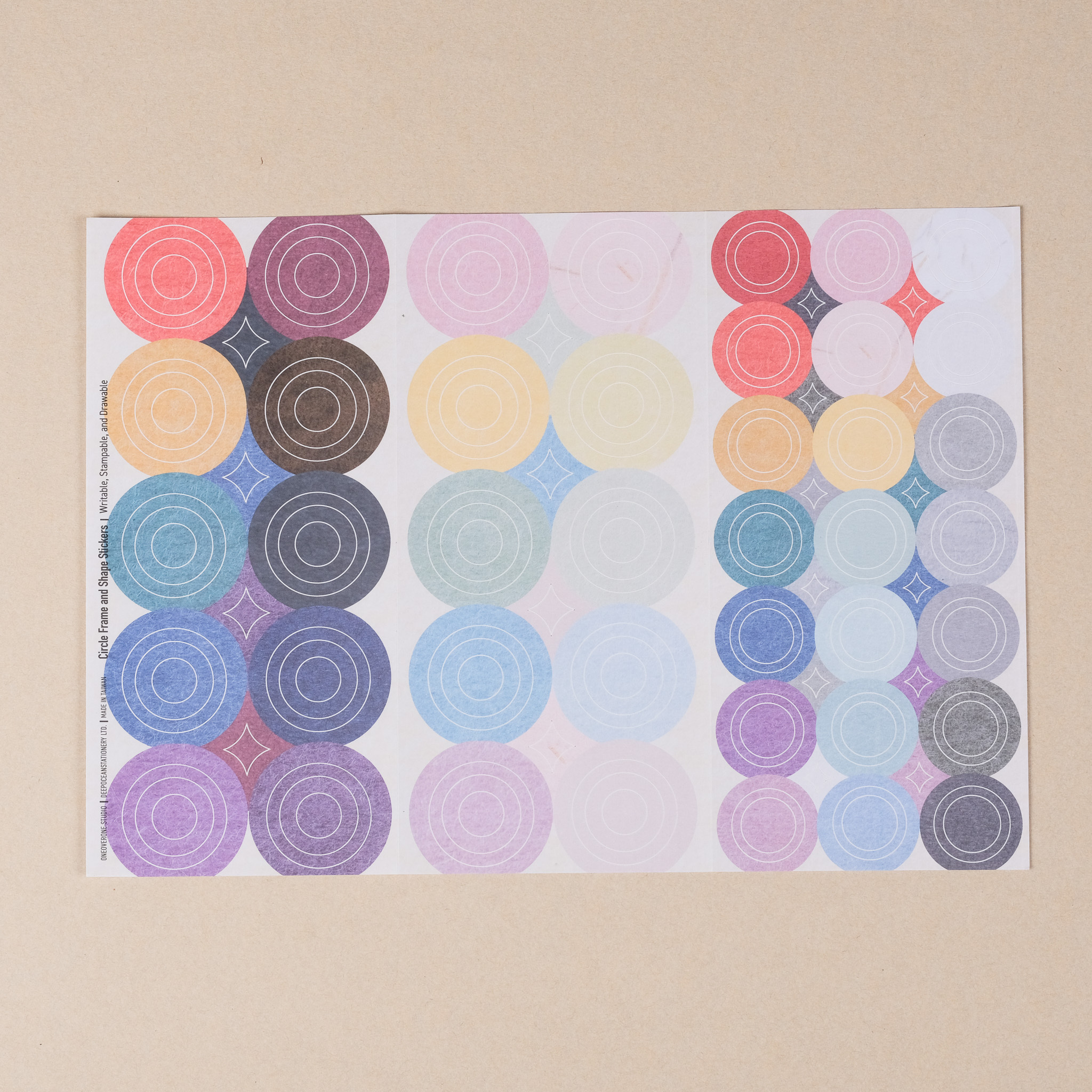 模造同心圓貼｜一分之一工作室 臺灣