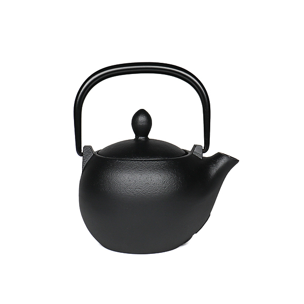 【岩鑄】栗型 黑 急須 0.3L