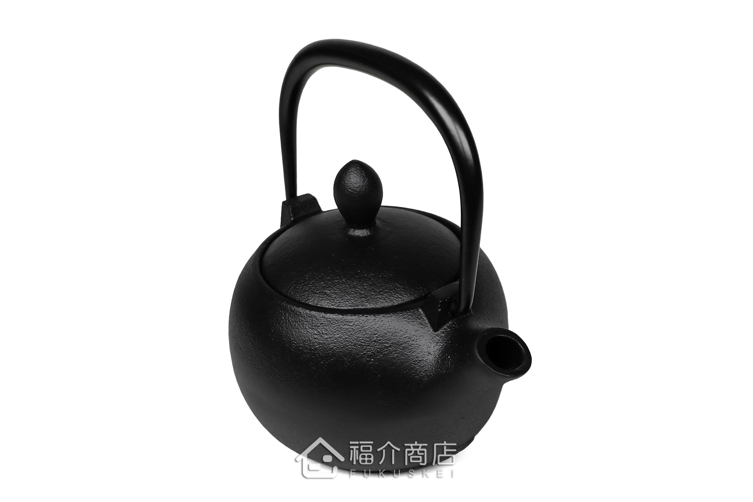 泡茶用的黑色栗型鑄鐵泡茶壺