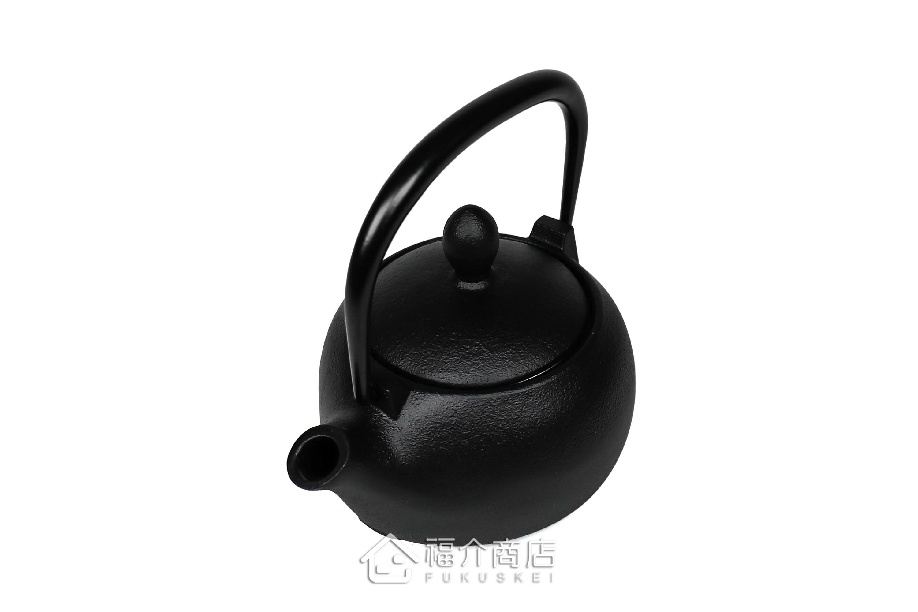 泡茶用的黑色栗型鑄鐵泡茶壺