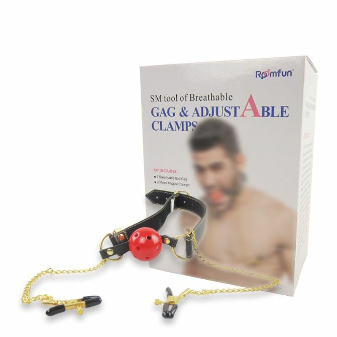 Roomfun - 調教口銬連乳頭夾