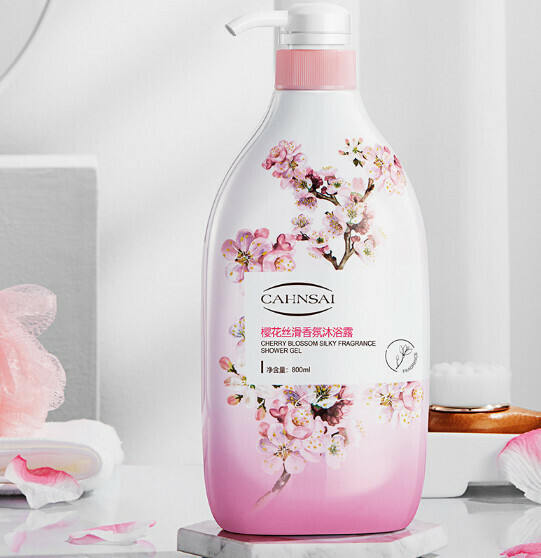 【800ml】Sakura Silky Fragrance Body Wash