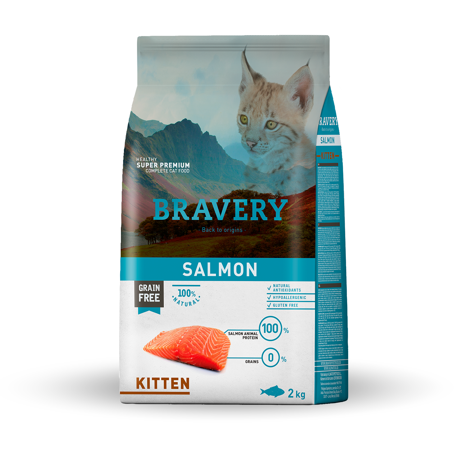【西班牙 Bravery】總代理-焙菲力 健康食糧 (幼貓) 鮭魚