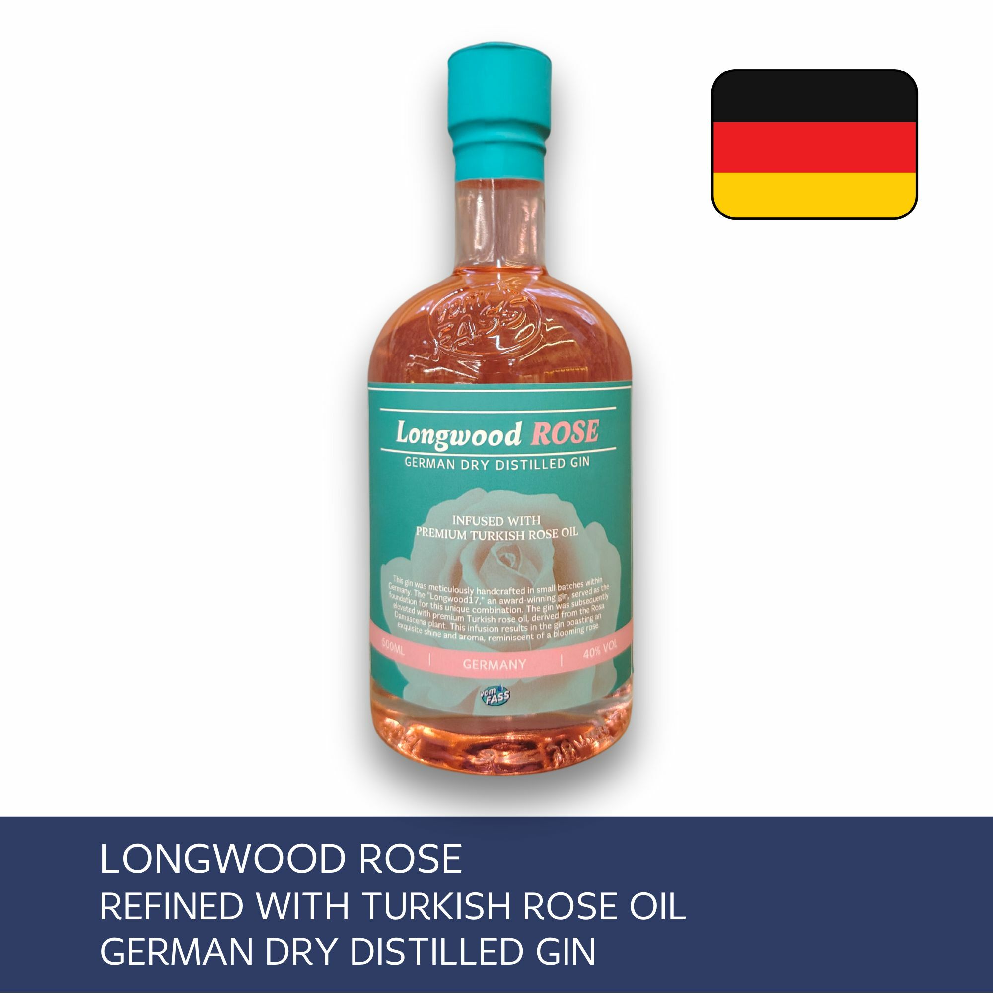 Longwood ROSE, German Dry Distilled Gin