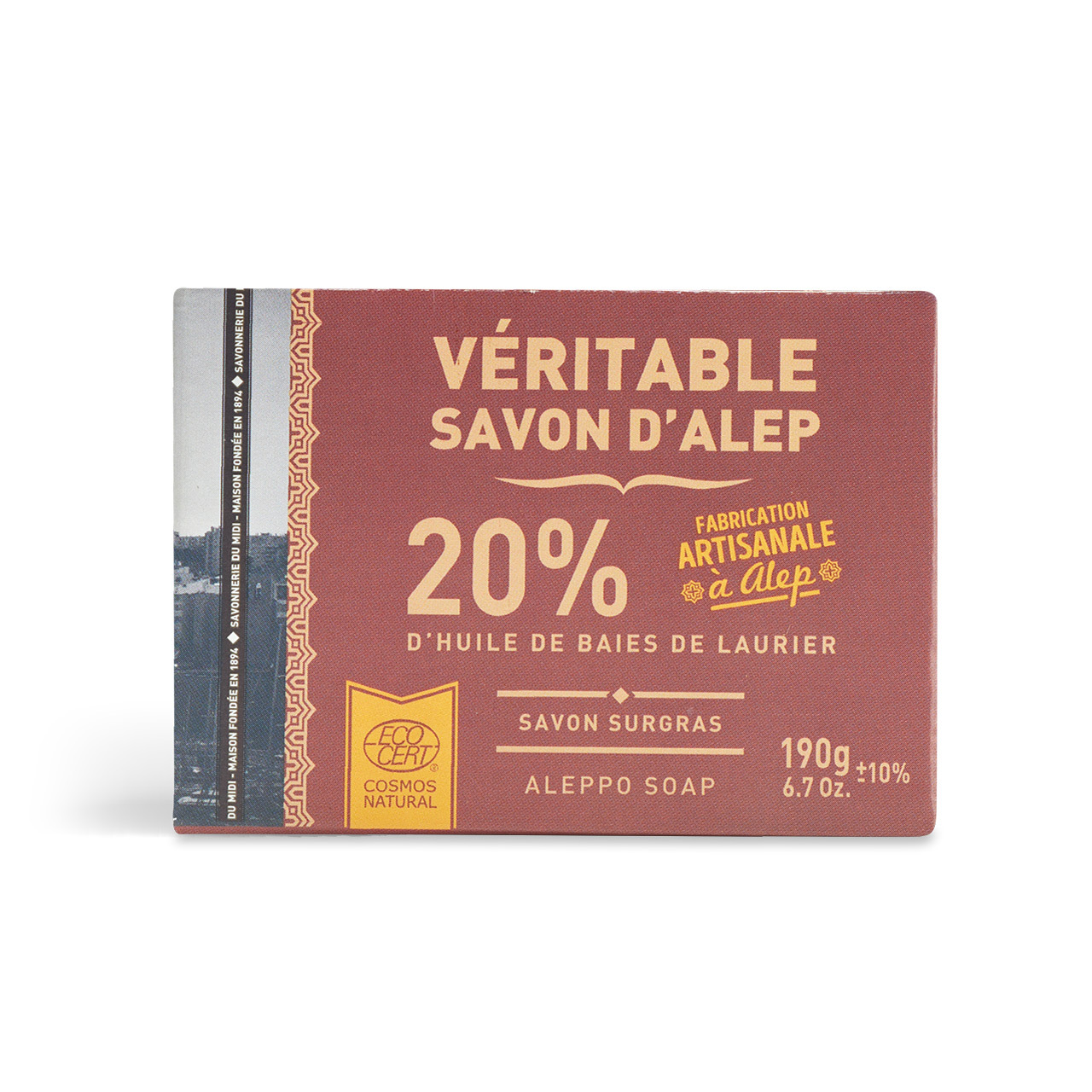 La Corvette l 190g阿勒坡傳統古皂 l 有機天然認證 - 20%月桂精油