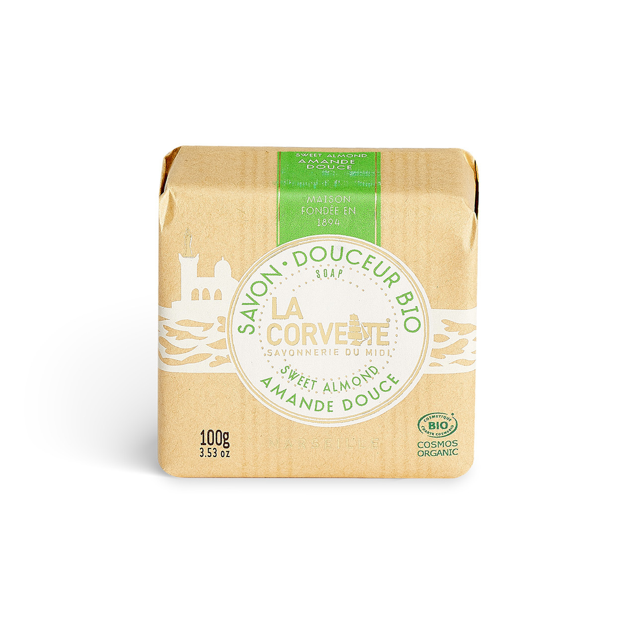 La Corvette l 有機香甜皂 l 甜杏100g