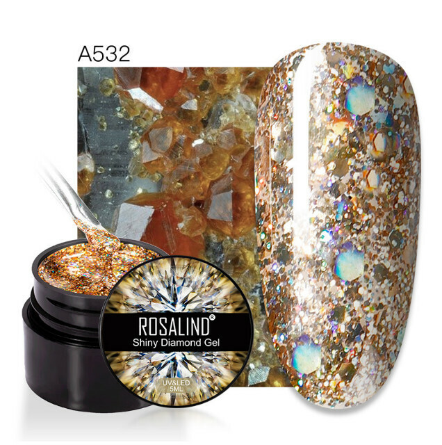 Sparkling Diamond Glue Sequin Nail Polish (RFA532)