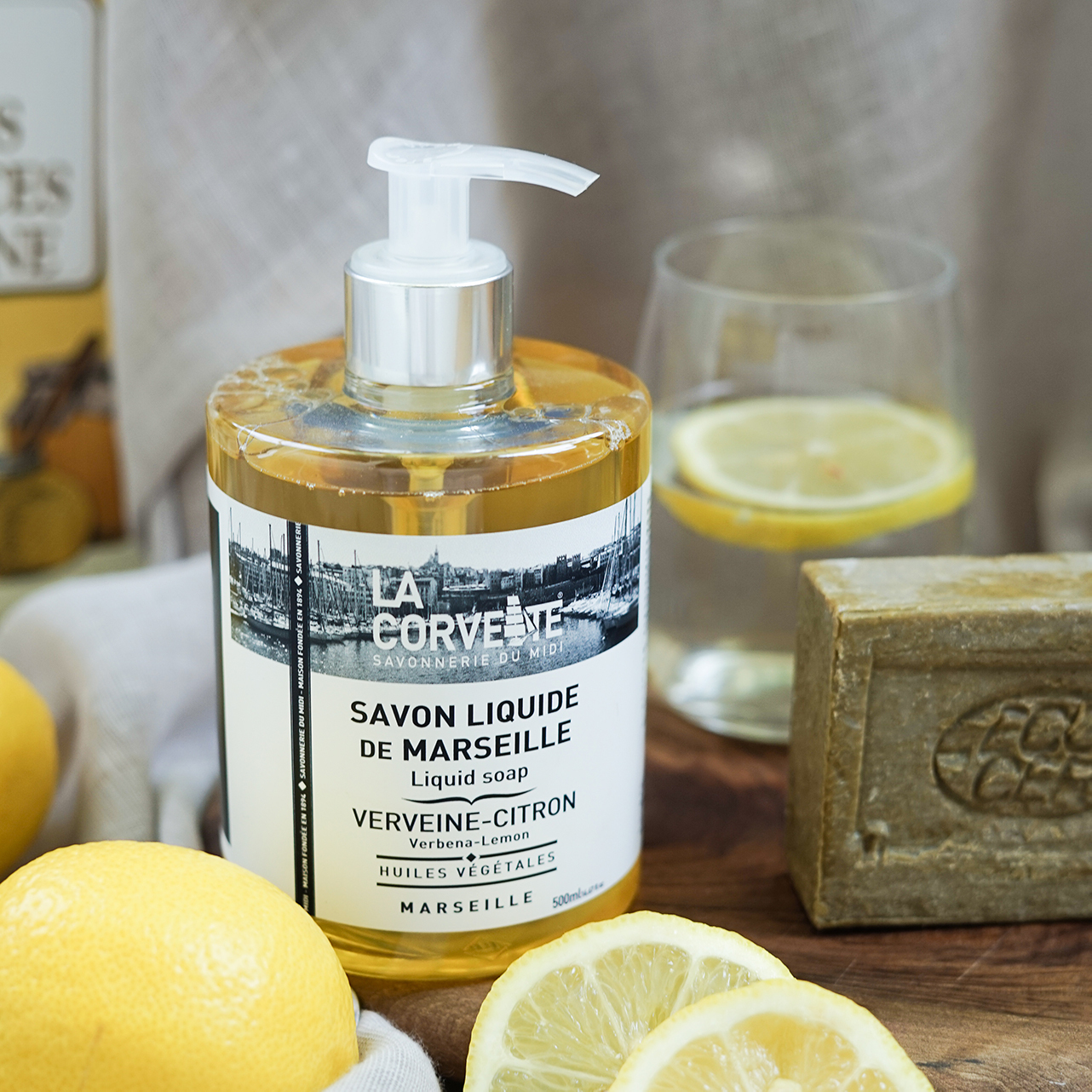 La Corvette l 經典馬賽潔膚露/液態皂 - 檸檬馬鞭草500ml