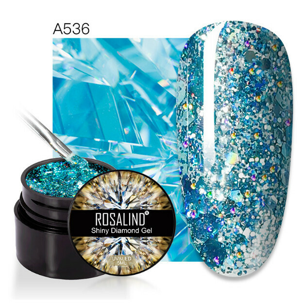 Sparkling Diamond Glue Glitter Glitter Nail Polish (RFA536)
