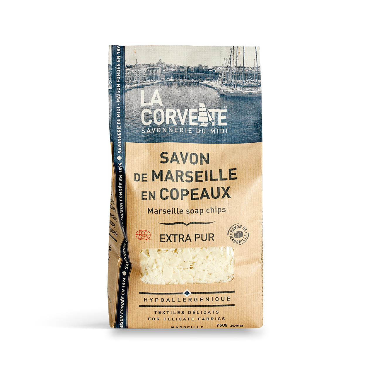 La Corvette l 經典正宗馬賽皂絲 l 永續認證純植物油配方750g