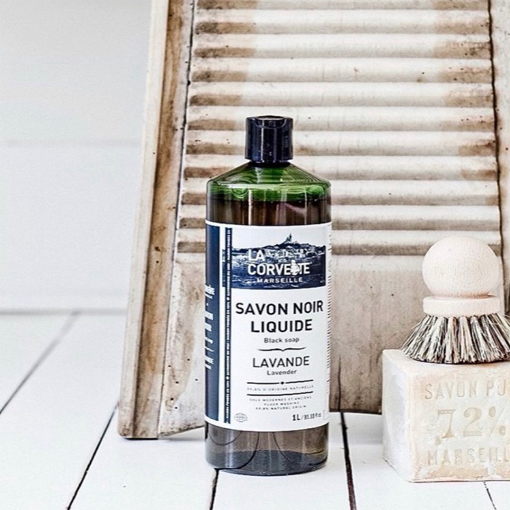 La Corvette l 馬賽家事多功能濃縮黑皂液 - 薰衣草1L
