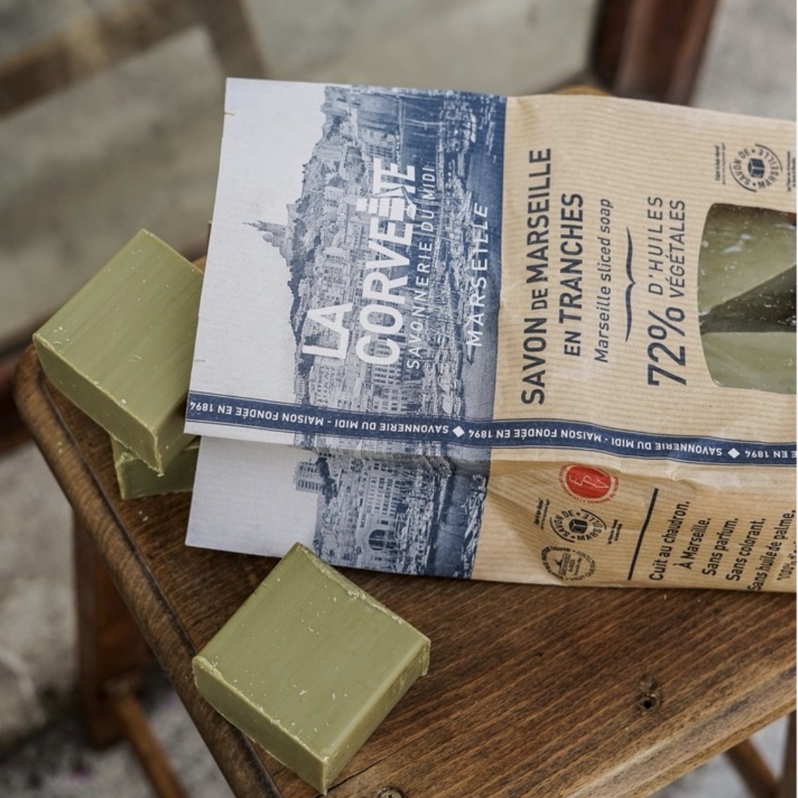 La Corvette l 1kg經典橄欖油馬賽皂10個x100g - 環保包裝