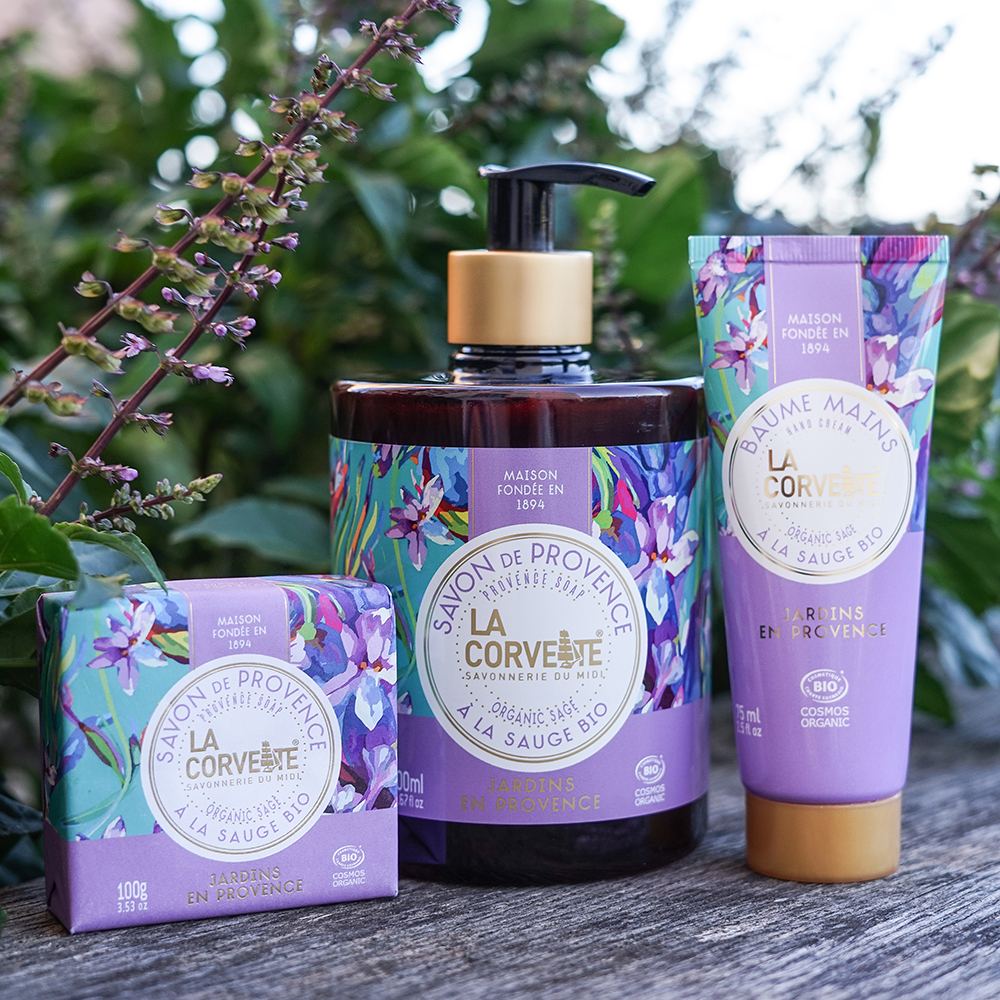La Corvette l 地中海有機香氛清潔＆保養禮盒-3件組 -普羅旺斯(木蘭花、檸檬馬鞭草)