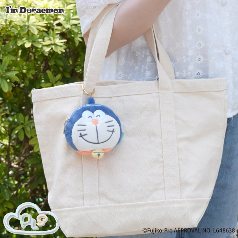 現貨 拉錬小包 藍色 I’m Doraemon Flowering #72005