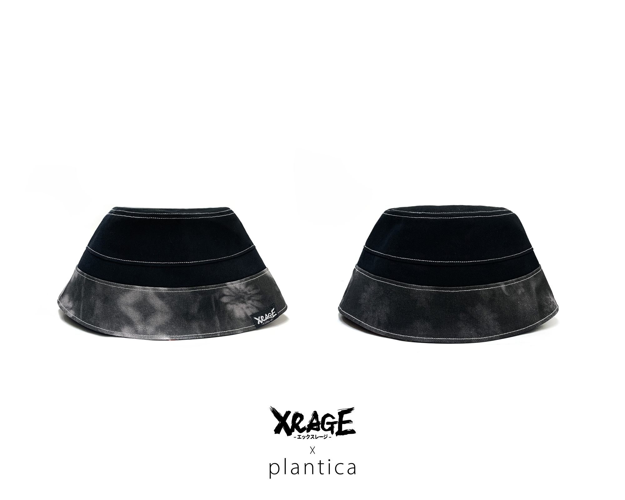 花道藝術雙面鐘形帽