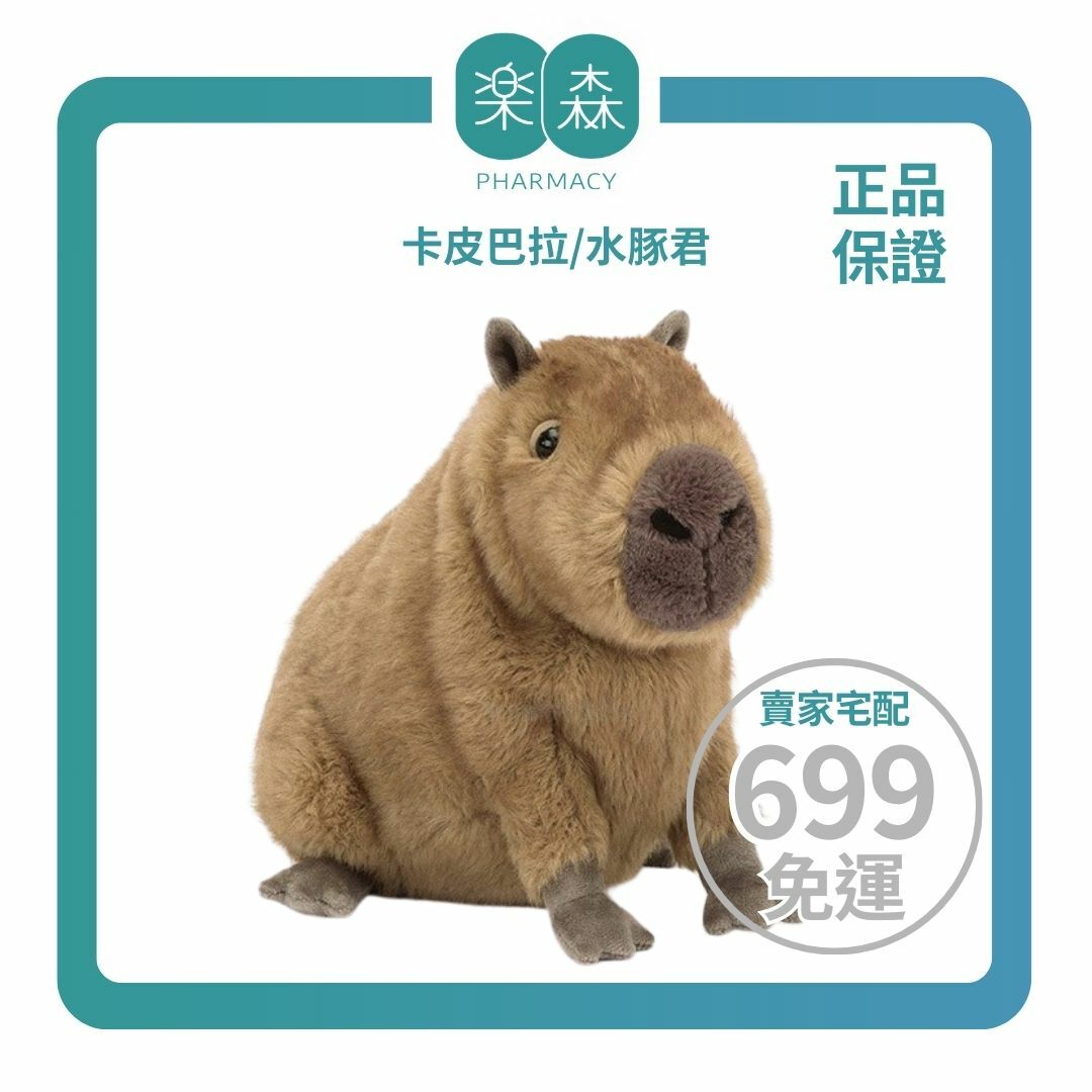 【樂森藥局】英國 JELLYCAT Clyde Capybara 水豚君21cm/公分、卡皮巴拉、絨毛玩偶
