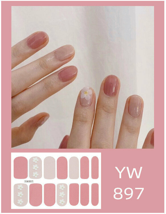 Disposable Handy Nail Art Sticker Fake Nail Sticker (YW-897)